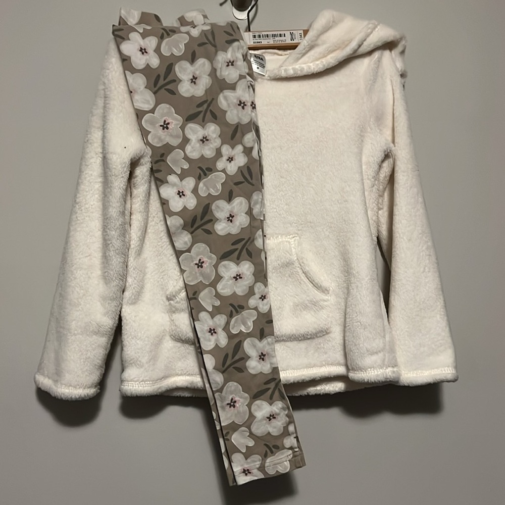Carter Kids Size 8 Hoodie and leggings set